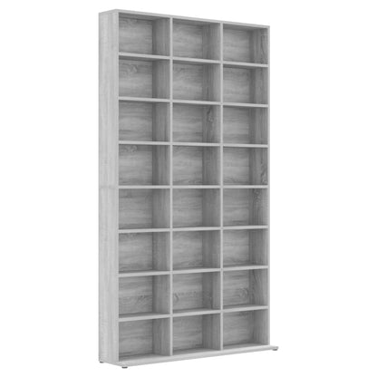 Mobile Porta CD Grigio Sonoma 102x23x177,5 cm Legno Multistrato - homemem39