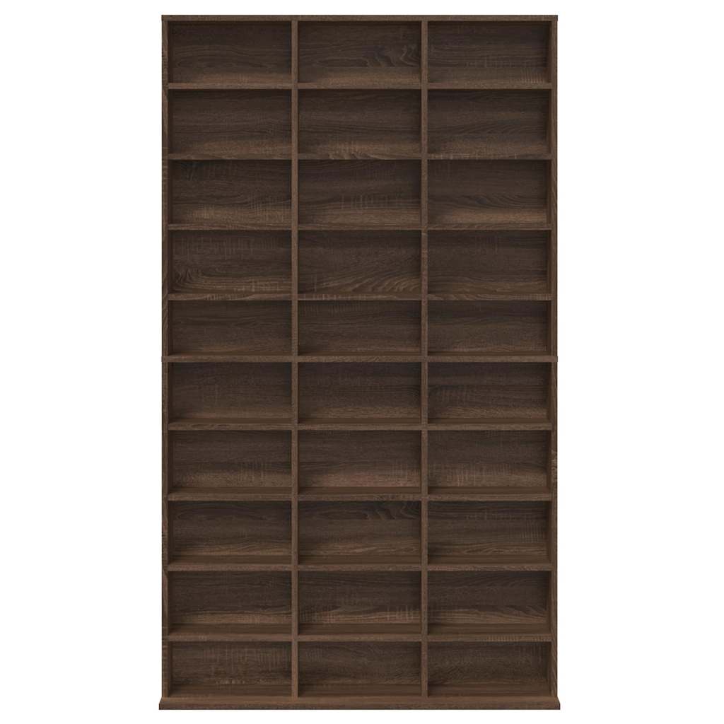 Mobile Porta CD Rovere Marrone 102x23x177,5cm Legno Multistrato | homemem39