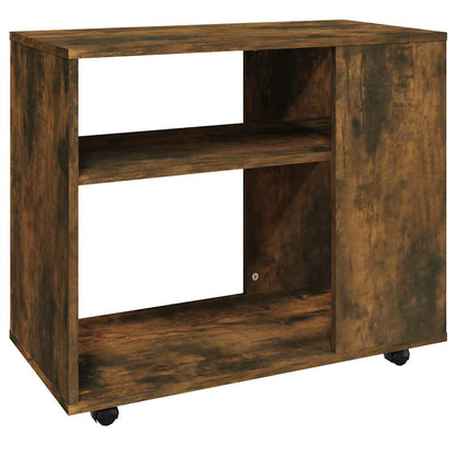 Tavolino da Salotto Rovere Fumo 70x35x60,5cm Legno Multistrato