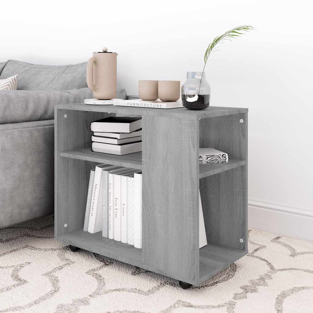 Tavolino da Salotto Grigio Sonoma 70x35x55 cm Legno Multistrato | homemem39