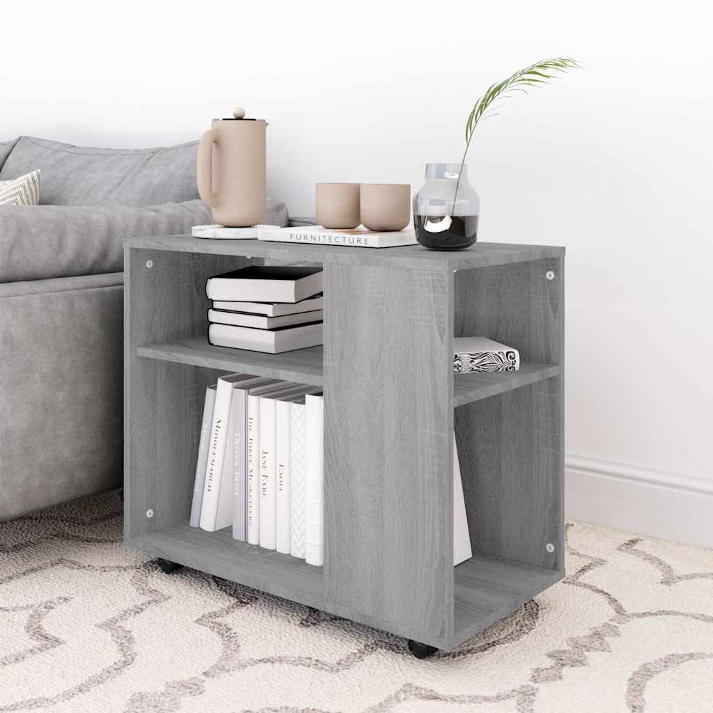 Tavolino da Salotto Grigio Sonoma 70x35x60,5 cm