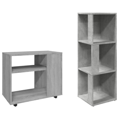 Tavolino da Salotto Grigio Sonoma 70x35x55 cm Legno Multistrato | homemem39