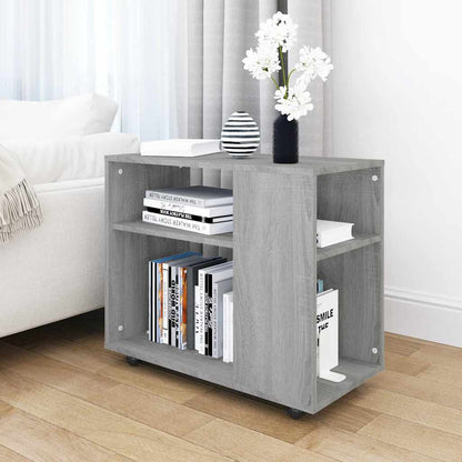 Tavolino da Salotto Grigio Sonoma 70x35x55 cm Legno Multistrato | homemem39