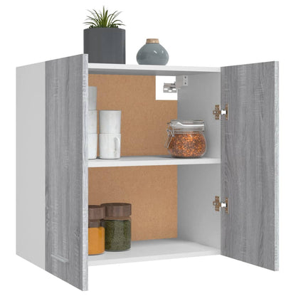 Mobile Pensile Grigio Sonoma 60x31x60 cm Legno Ingegnerizzato