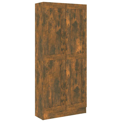 Comodino Rovere Fumo 82,5x30,5x185,5 cm in Legno Multistrato | homemem39