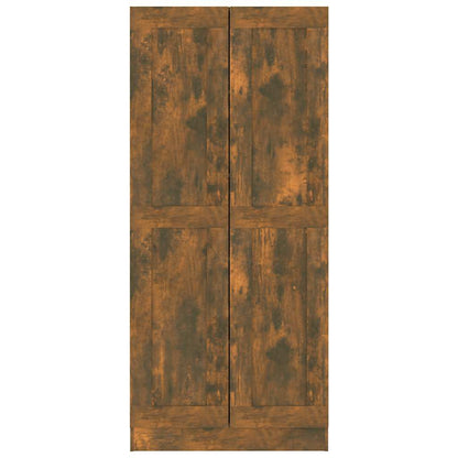 Comodino Rovere Fumo 82,5x30,5x185,5 cm in Legno Multistrato | homemem39