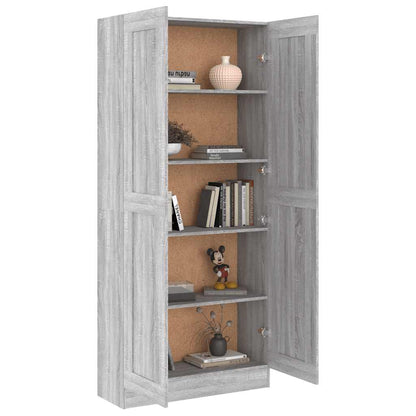 Comodino Grigio Sonoma 82,5x30,5x185,5 cm in Legno Multistrato | homemem39