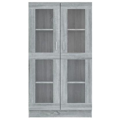 Mobile Vetrina Grigio Sonoma 82,5x30,5x150 cm Legno Multistrato | homemem39