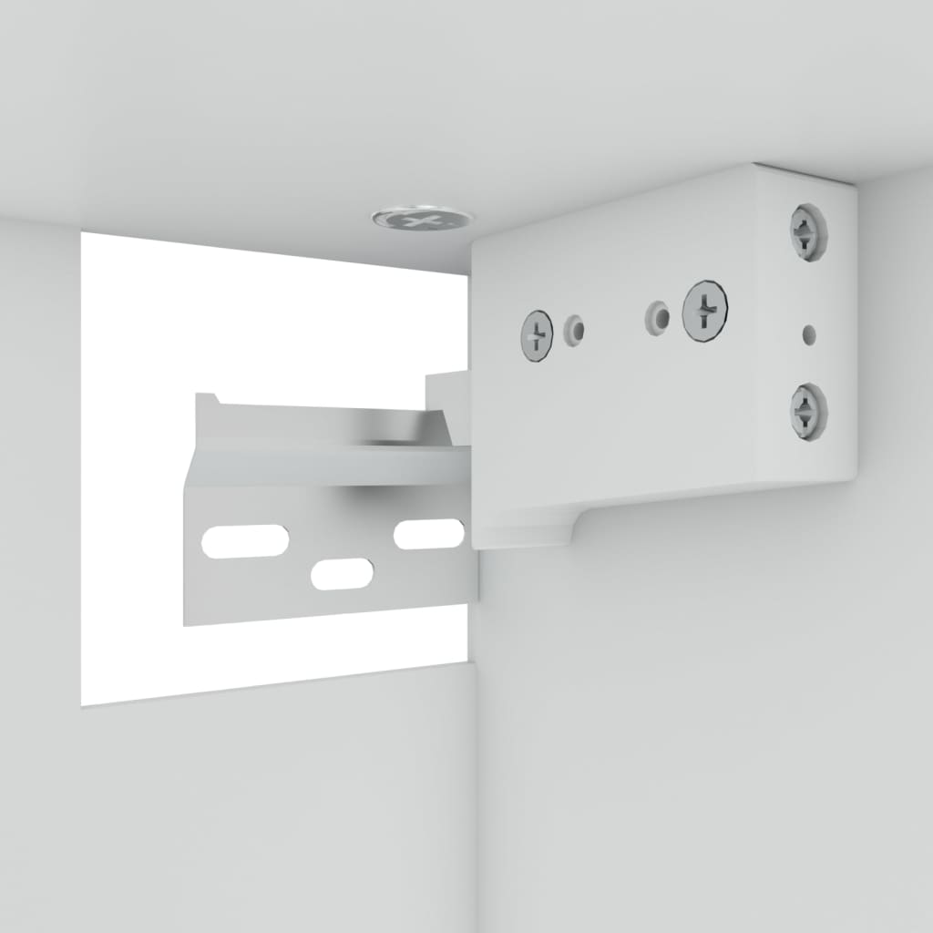 Mobile Pensile con Vetro “Lyon” Rovere Marrone 60x31x60 cm - homemem39