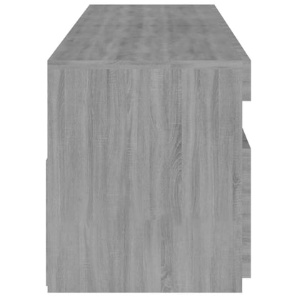 Mobile Porta TV con Luci LED 2pz Grigio Sonoma 75x35x40 cm - homemem39