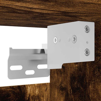 Armadietto TV Montato a Parete Rovere Fumo 30,5x30x30 cm - homemem39