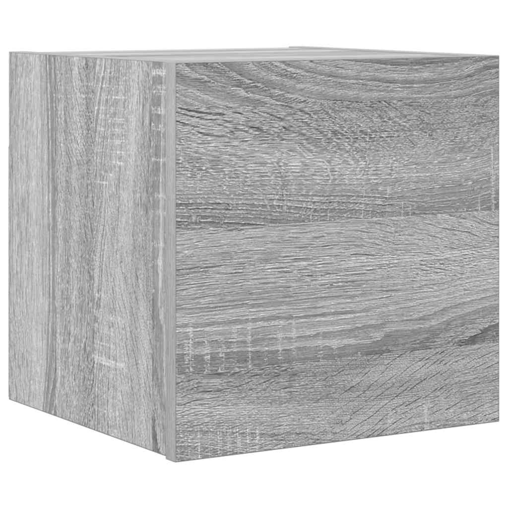 Armadietti TV Montati a Parete Grigio Sonoma 30,5x30x30 cm - homemem39