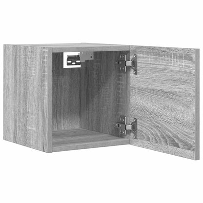 Armadietti TV Montati a Parete Grigio Sonoma 30,5x30x30 cm - homemem39