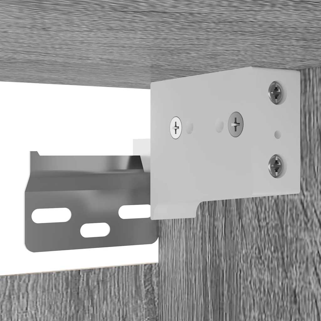 Armadietti TV Montati a Parete 4 pz Grigio Sonoma 30,5x30x30 cm - homemem39