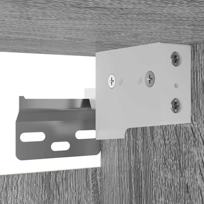 Armadietti TV Montati a Parete 4 pz Grigio Sonoma 30,5x30x30 cm - homemem39