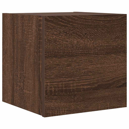Armadietto TV Montato a Parete Rovere Marrone 30,5x30x30 cm - homemem39