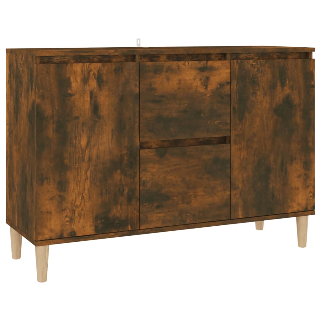 Credenza Rovere Fumo 101x35x70 cm in Legno Multistrato - homemem39