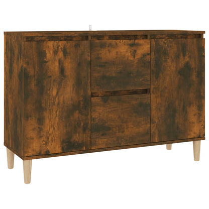 Credenza Rovere Fumo 101x35x70 cm in Legno Multistrato - homemem39