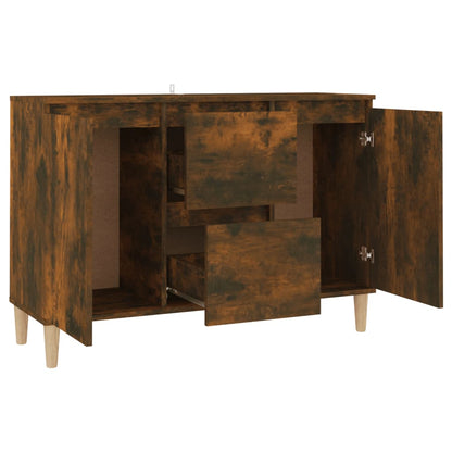 Credenza Rovere Fumo 101x35x70 cm in Legno Multistrato - homemem39