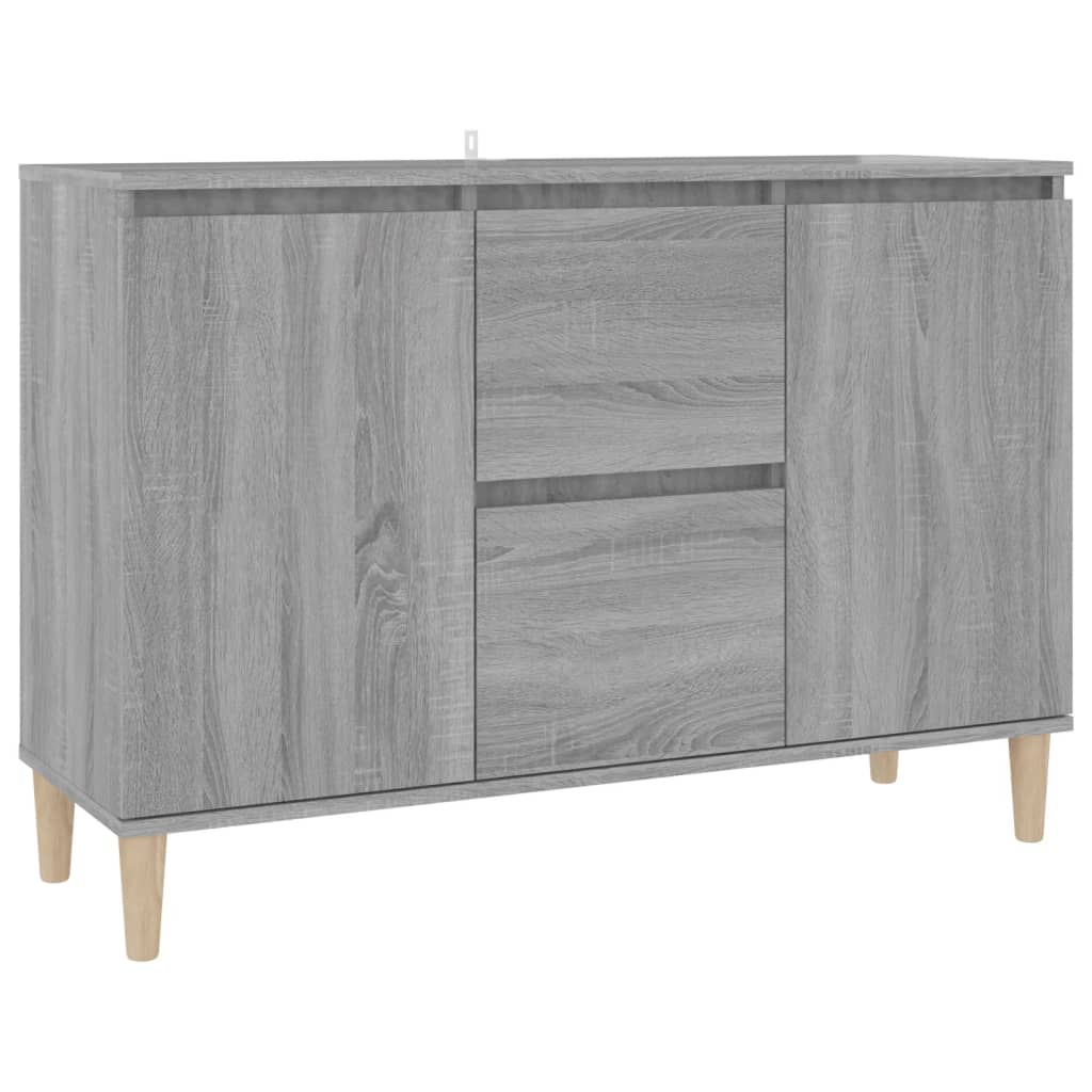 Credenza Grigio Sonoma 101x35x70 cm in Legno Ingegnerizzato - homemem39