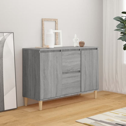 Credenza Grigio Sonoma 101x35x70 cm in Legno Ingegnerizzato - homemem39
