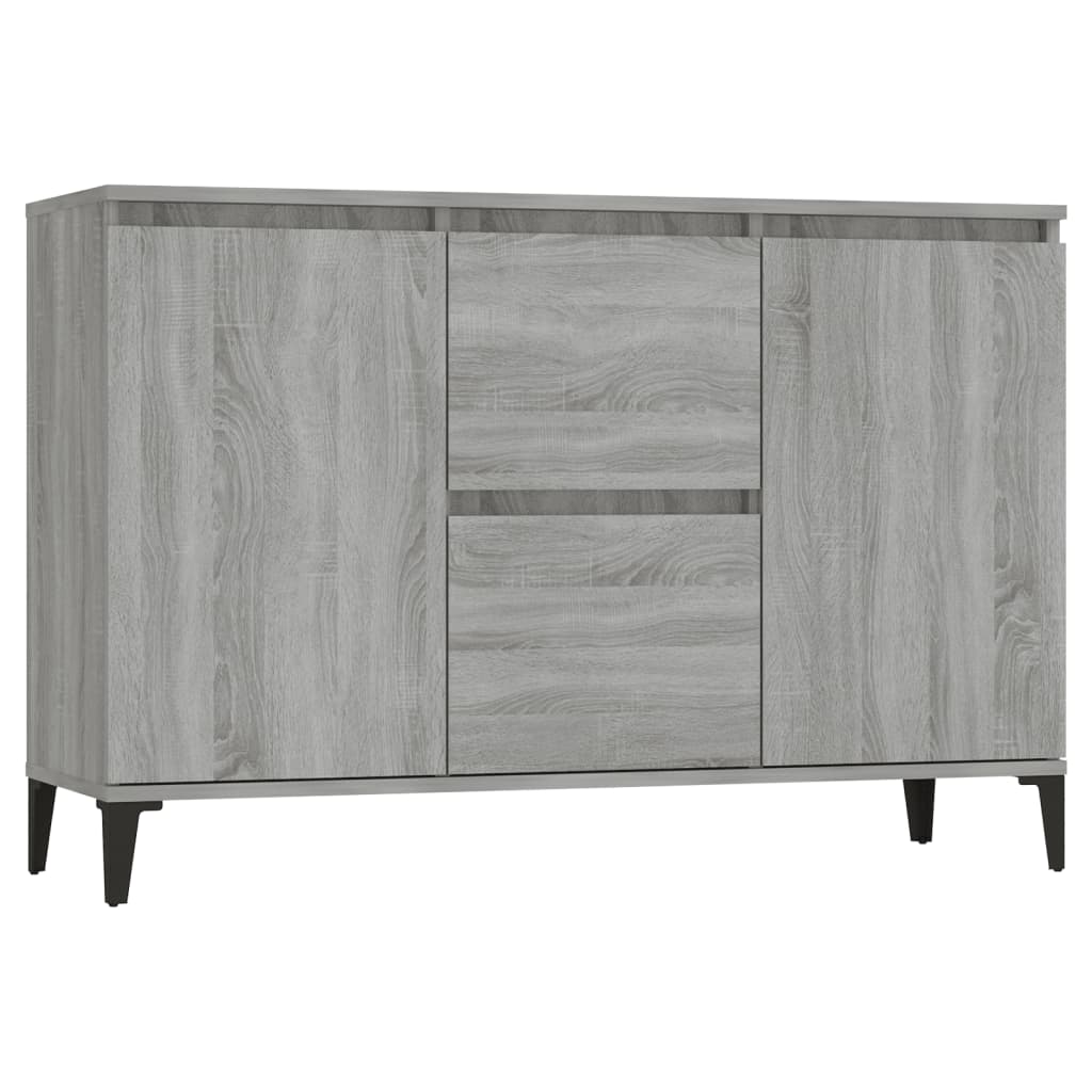 Credenza Grigio Sonoma 102x35x70 cm in Legno Multistrato - homemem39