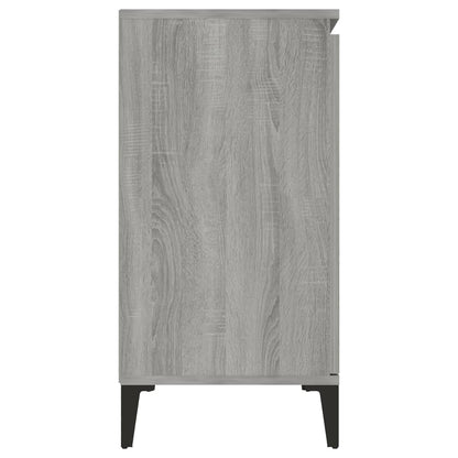 Credenza Grigio Sonoma 104x35x70 cm in Legno Multistrato