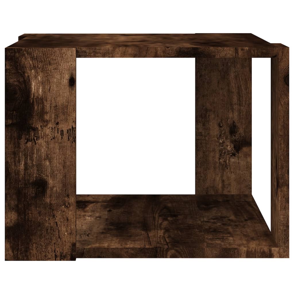 Tavolino da Salotto Rovere Fumo 40x40x43cm Legno Ingegnerizzato | homemem39