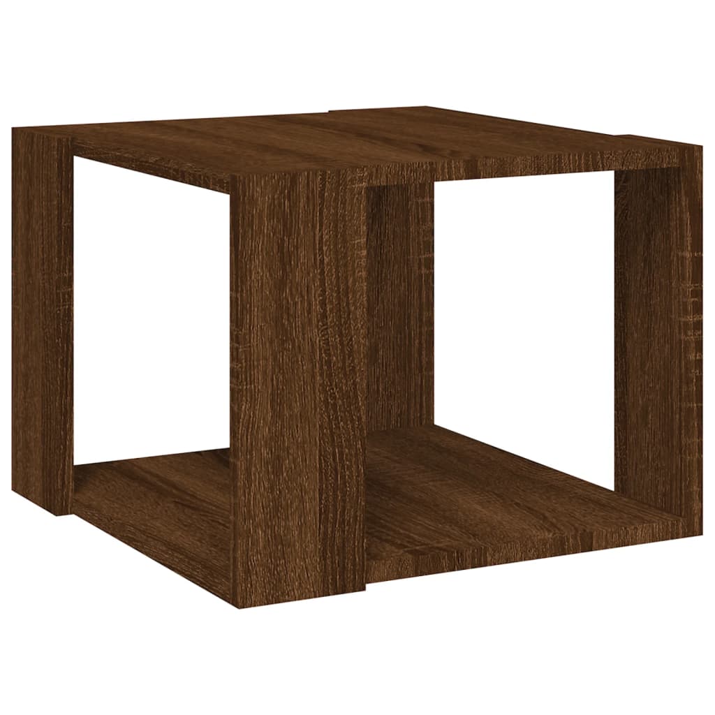Tavolino Salotto Rovere Marrone 40x40x30cm Legno Ingegnerizzato | homemem39