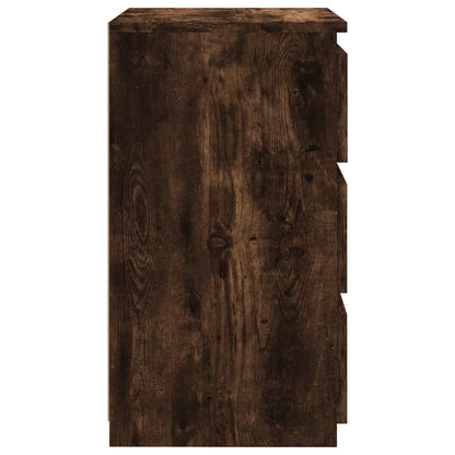 Comodino Rovere Fumo 40x35x62,5 cm in Legno Multistrato - homemem39