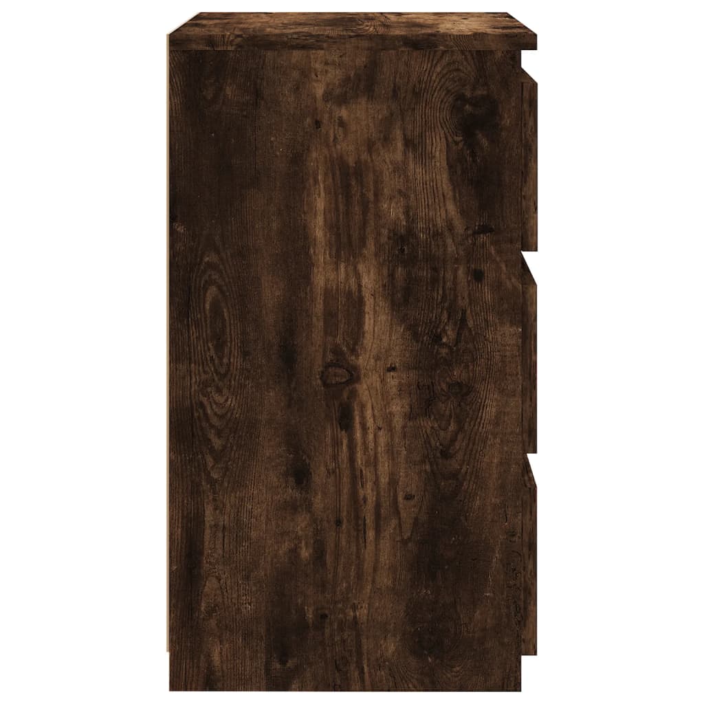 Comodini Rovere Fumo 2 pz 40x35x62,5 cm in Legno Multistrato - homemem39
