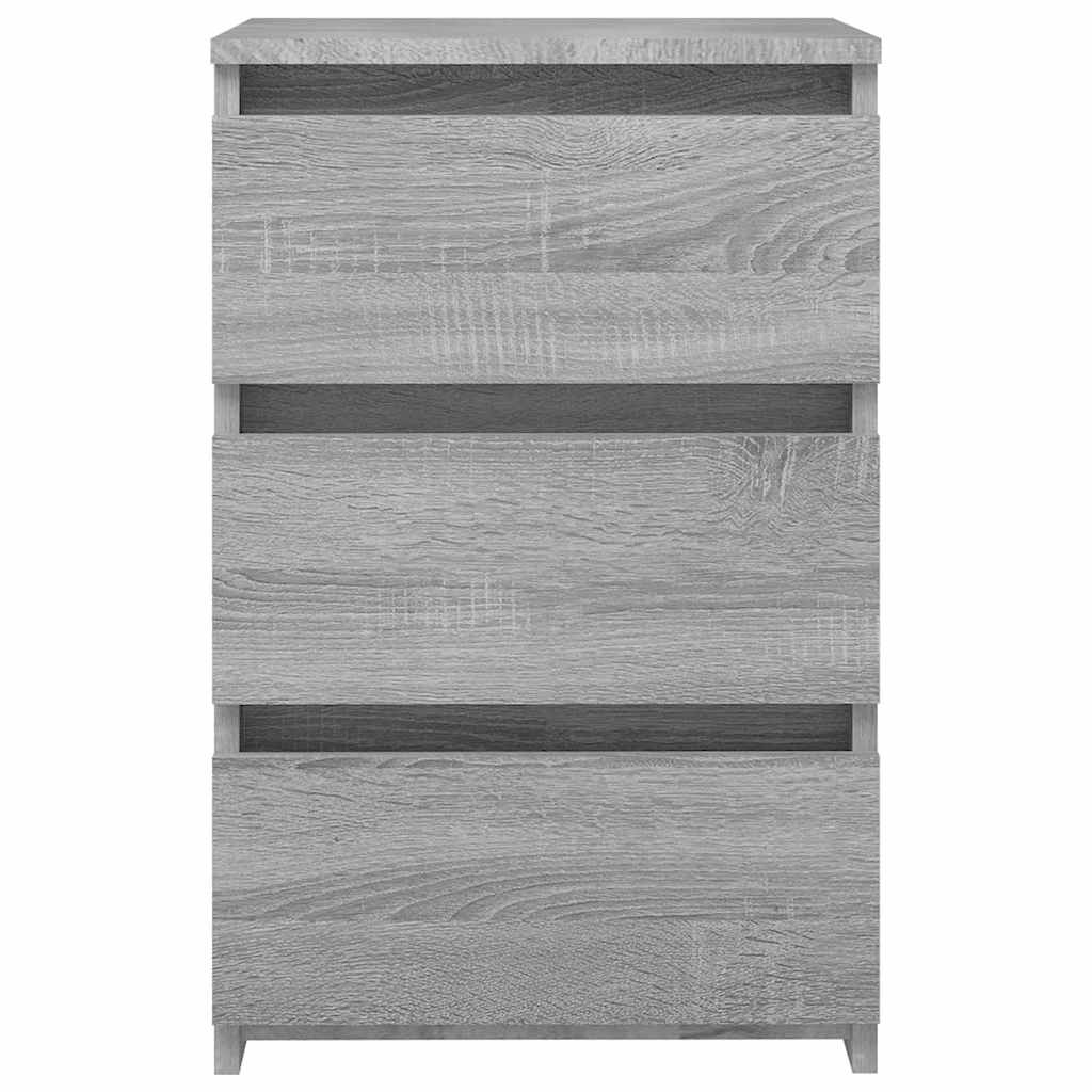 Comodino Grigio Sonoma 40x35x62,5 cm in Legno Multistrato | homemem39