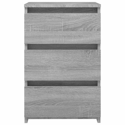 Comodino Grigio Sonoma 40x35x62,5 cm in Legno Multistrato | homemem39