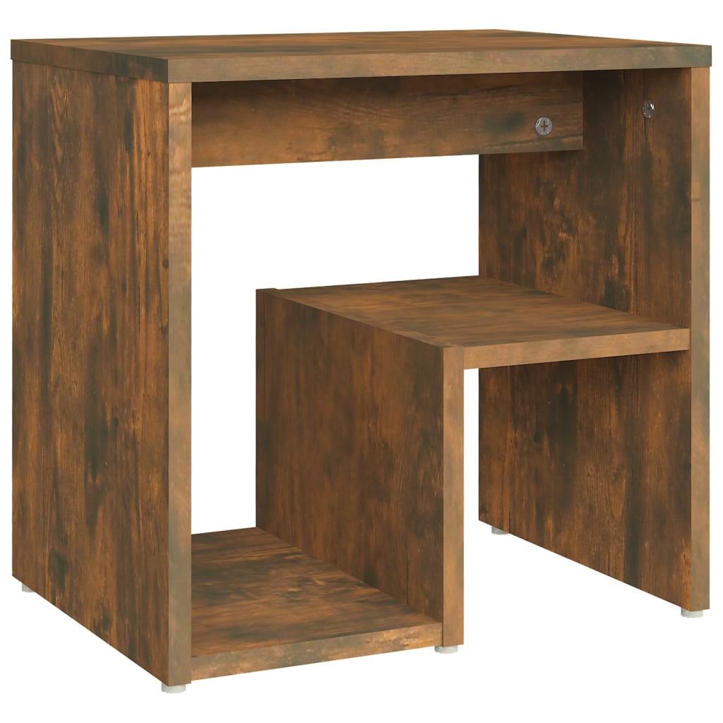Comodini Rovere Fumo 2 pz 40x30x40 cm in Legno Multistrato - homemem39