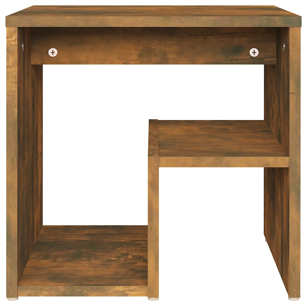 Comodini Rovere Fumo 2 pz 40x30x40 cm in Legno Multistrato | homemem39