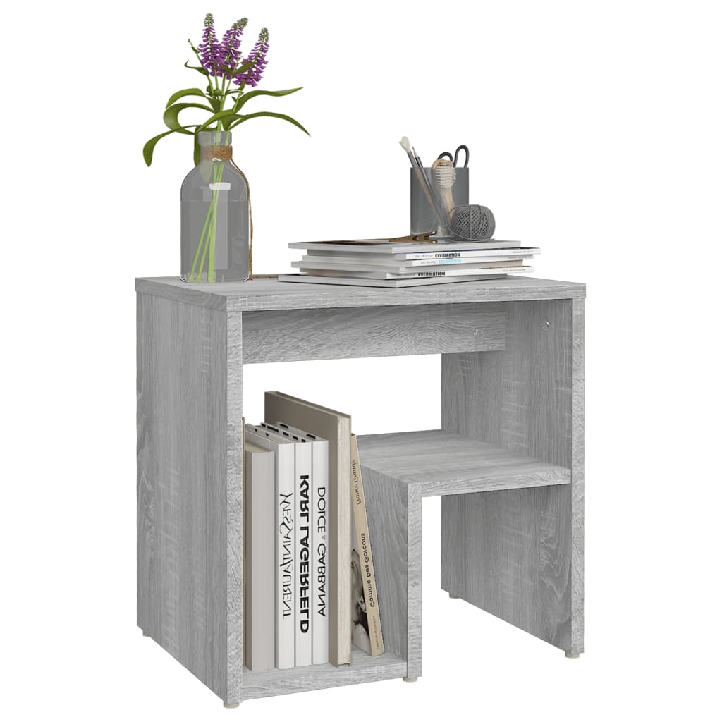 Comodini Grigio Sonoma 2 pz 40x30x40 cm in Legno Multistrato - homemem39