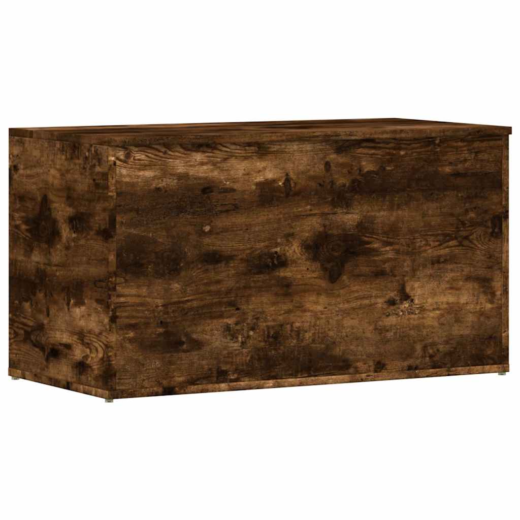 Cassapanca Rovere Fumo 84x42x46 cm in Legno Ingegnerizzato