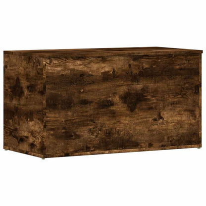 Cassapanca Rovere Fumo 84x42x46 cm in Legno Ingegnerizzato