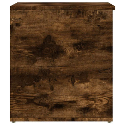 Cassapanca Rovere Fumo 84x42x46 cm in Legno Ingegnerizzato