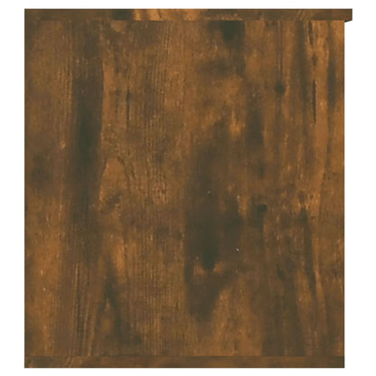 Cassapanca Rovere Fumo 84x42x46 cm in Legno Ingegnerizzato - homemem39