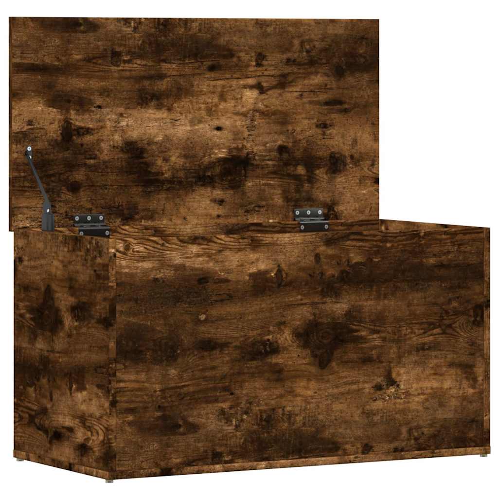 Cassapanca Rovere Fumo 84x42x46 cm in Legno Ingegnerizzato