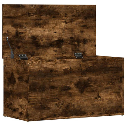 Cassapanca Rovere Fumo 84x42x46 cm in Legno Ingegnerizzato