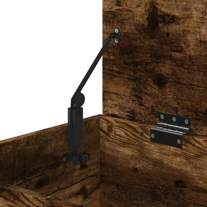 Cassapanca Rovere Fumo 84x42x46 cm in Legno Ingegnerizzato