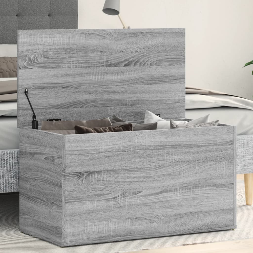 Cassapanca Grigio Sonoma 84x42x46 cm in Legno Ingegnerizzato - homemem39