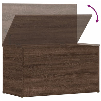 Cassapanca Rovere Marrone 84x42x46 cm in Legno Ingegnerizzato - homemem39