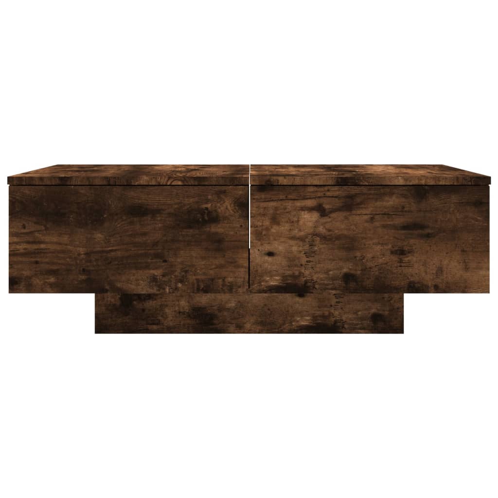 Tavolino da Salotto Rovere Fumo 90x60x31 cm Legno Multistrato | homemem39
