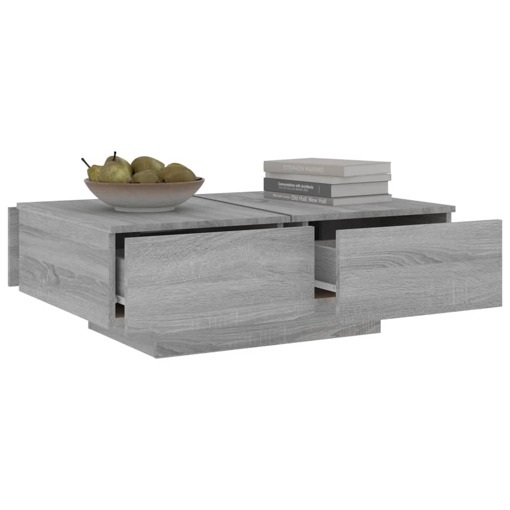 Tavolino da Salotto Grigio Sonoma 90x60x31 cm Legno Multistrato - homemem39