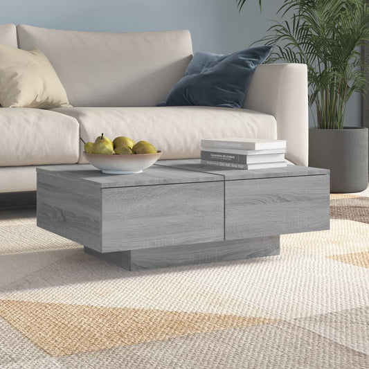 Tavolino da Salotto Grigio Sonoma 90x60x31 cm Legno Multistrato | homemem39