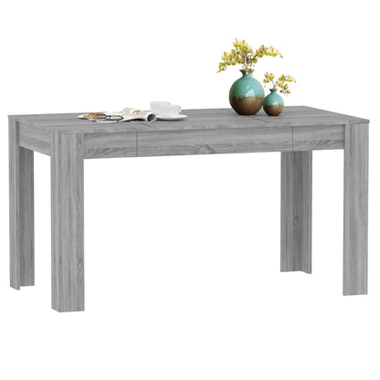 Tavolo da Pranzo Grigio Sonoma 140x74,5x76 cm Legno Multistrato | homemem39