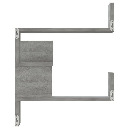 Scaffale Parete Angolo Grigio Sonoma 40x40x50cm Multistrato | homemem39